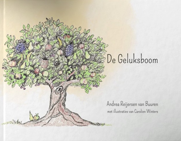 Voorkant van het kinderboek De Geluksboom van Andrea Reijersen van Buuren